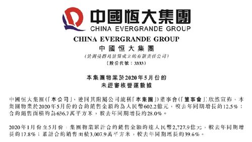 恒大前5月銷售業績穩健增長，研發投入持續發力